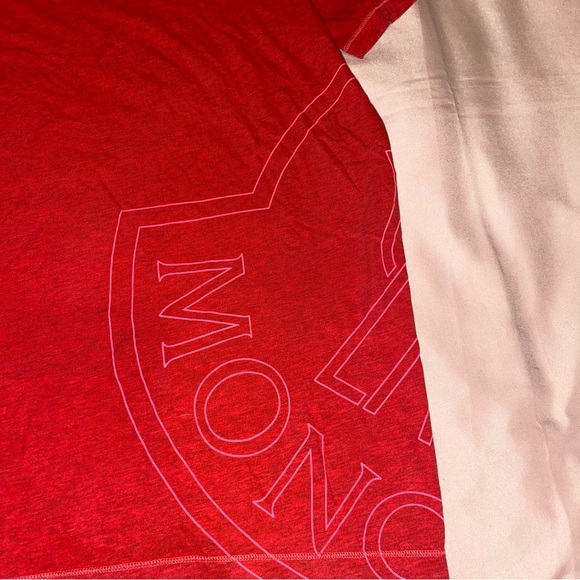 MONCLER RED TSHIRT LOGO GRAPHIC - Picture 7 of 10